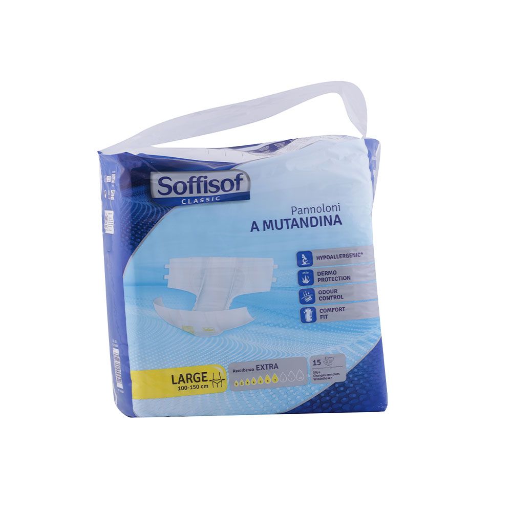 Soffisof Classic Adult Diaper 100-150cm Large 15's - Easy Pharmacy LLC