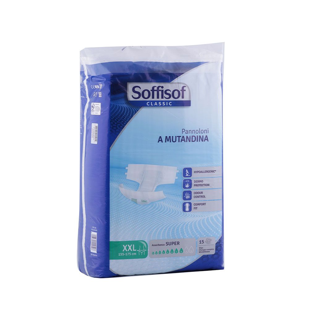 Soffisof Classic Adult Diaper 155-175cm XXL 15's - Easy Pharmacy LLC