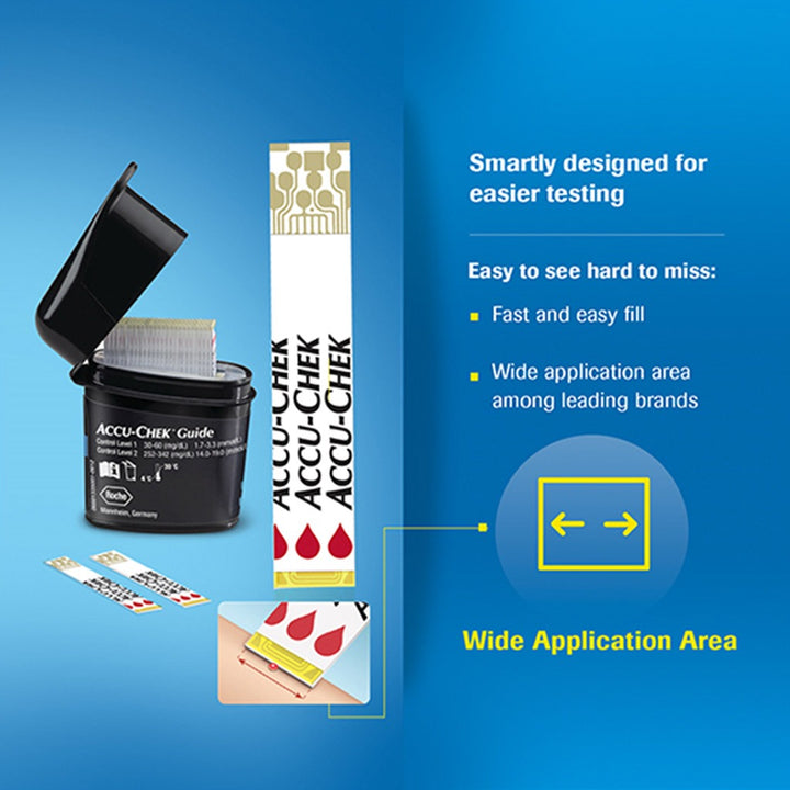 Accu-Chek Guide Blood Sugar Test Strips 50's - Easy Pharmacy LLC