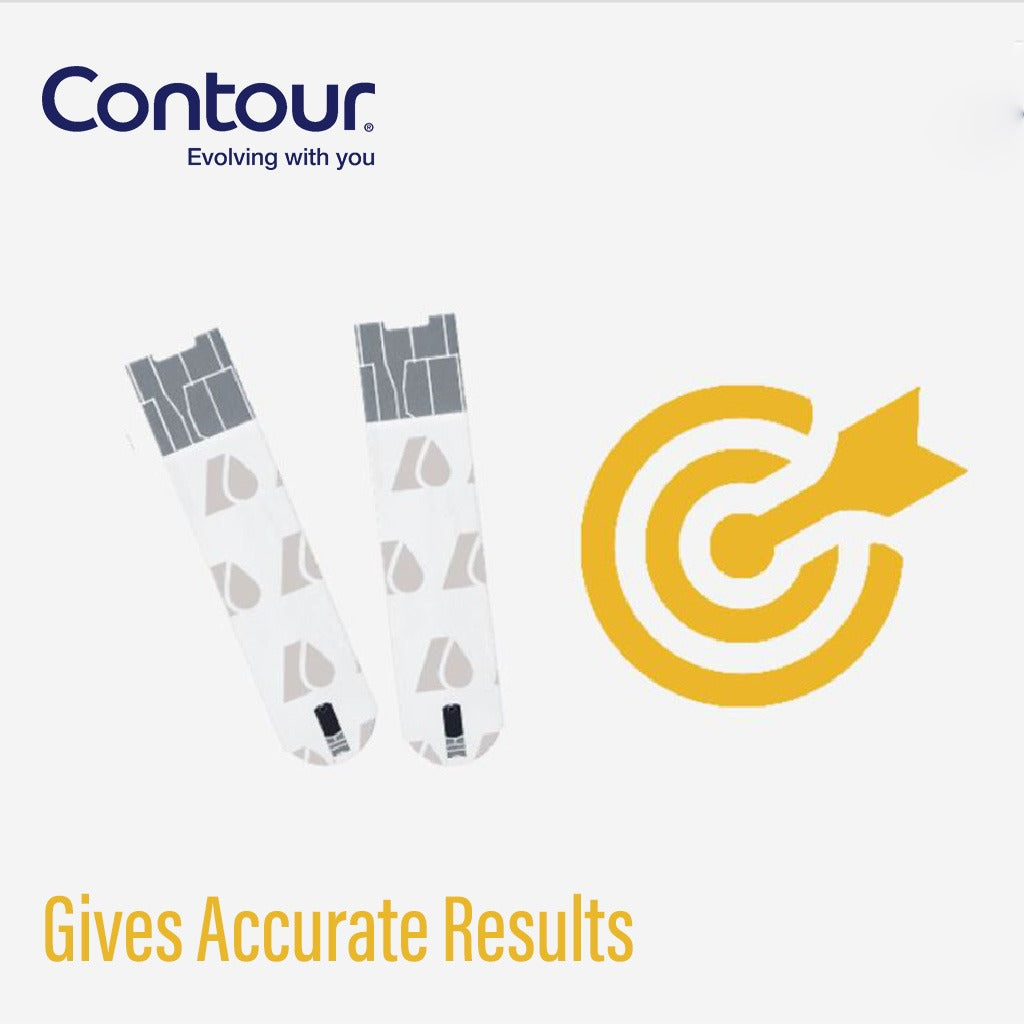 Ascensia Contour Care Blood Glucose Test Strips, Pack of 50's - Easy Pharmacy LLC