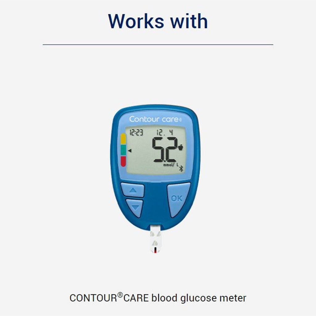 Ascensia Contour Care Blood Glucose Test Strips, Pack of 50's - Easy Pharmacy LLC