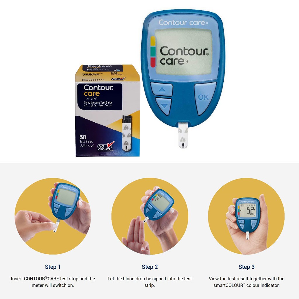 Ascensia Contour Care Blood Glucose Monitor + Strips PROMO PACK - Easy Pharmacy LLC