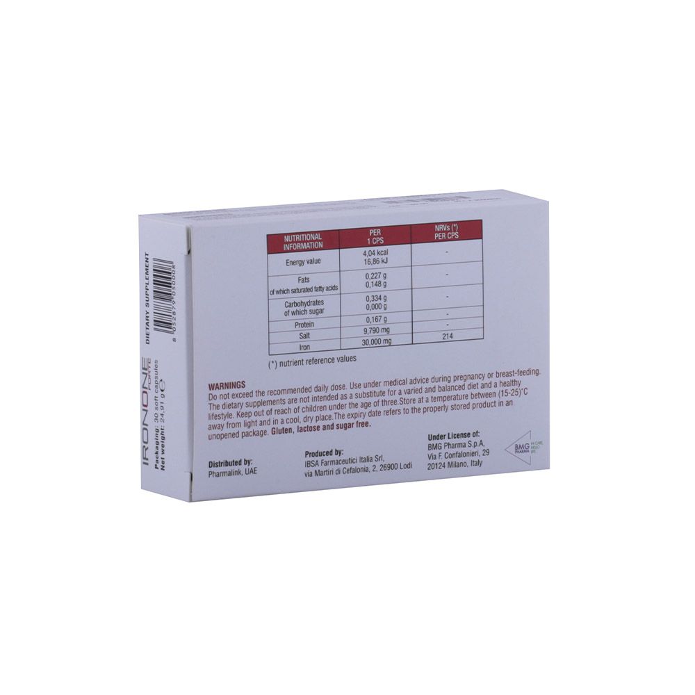 Ironone Forte Soft Capsule 30's - Easy Pharmacy LLC