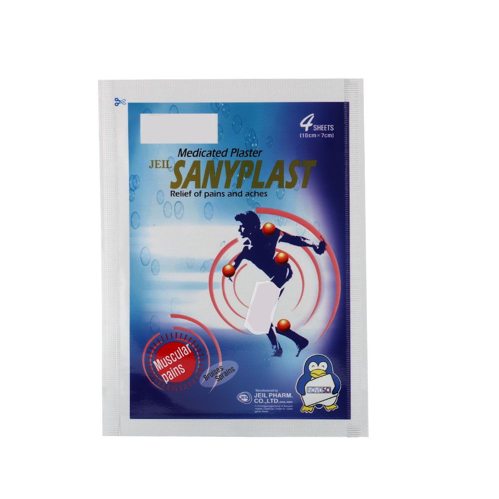 Jeil Sanyplast Medicated Plaster 10 x 7 cm 4's - Easy Pharmacy LLC