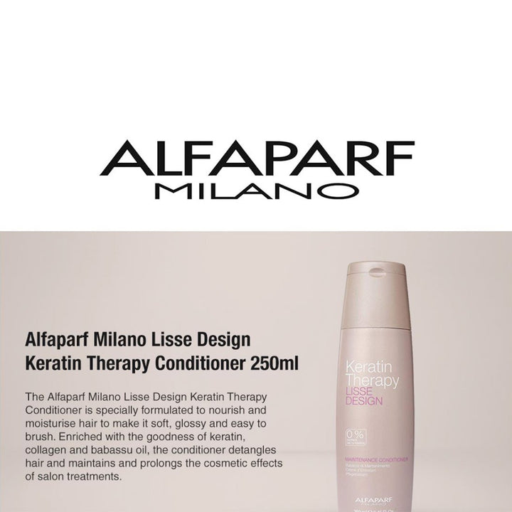 Alfaparf Keratin Therapy Lisse Design Maintenance Conditioner For Smooth & Shiny Hair 250ml - Easy Pharmacy LLC
