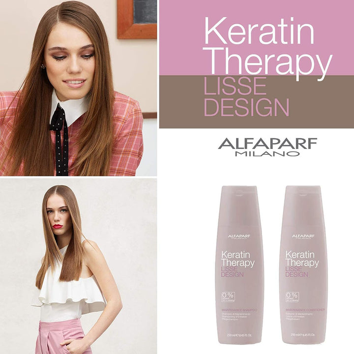 Alfaparf Keratin Therapy Lisse Design Maintenance Conditioner For Smooth & Shiny Hair 250ml - Easy Pharmacy LLC
