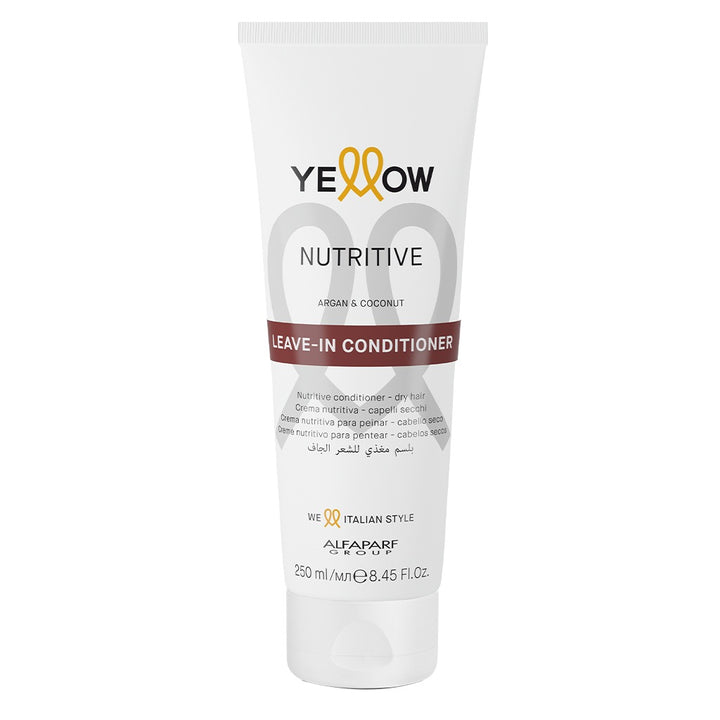 Alfaparf Yellow Nutritive Nourishing Leave-In Conditioner With Argan Oil & Coconut Oil For Dry Hair 250ml - Easy Pharmacy LLC
