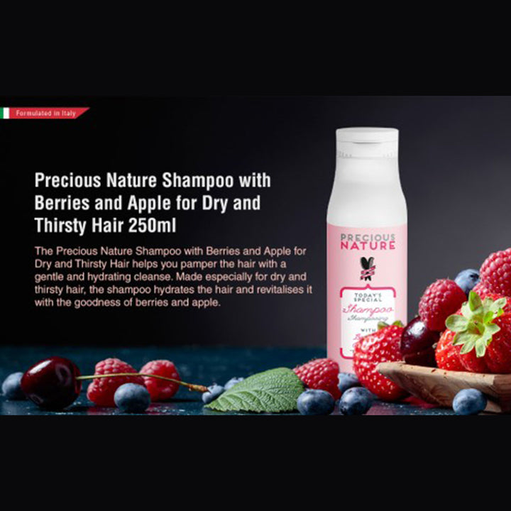 Alfaparf Precious Nature Thirsty Hair Shampoo With Berries & Apple For Dry & Dull Hair 250ml - Easy Pharmacy LLC