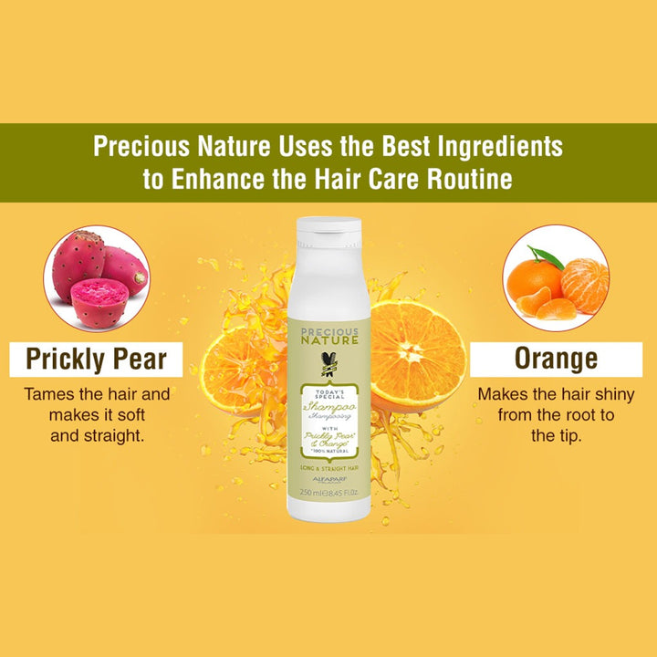Alfaparf Precious Nature Shampoo With Prickly Pear & Orange For Long & Straight Hair 250ml - Easy Pharmacy LLC