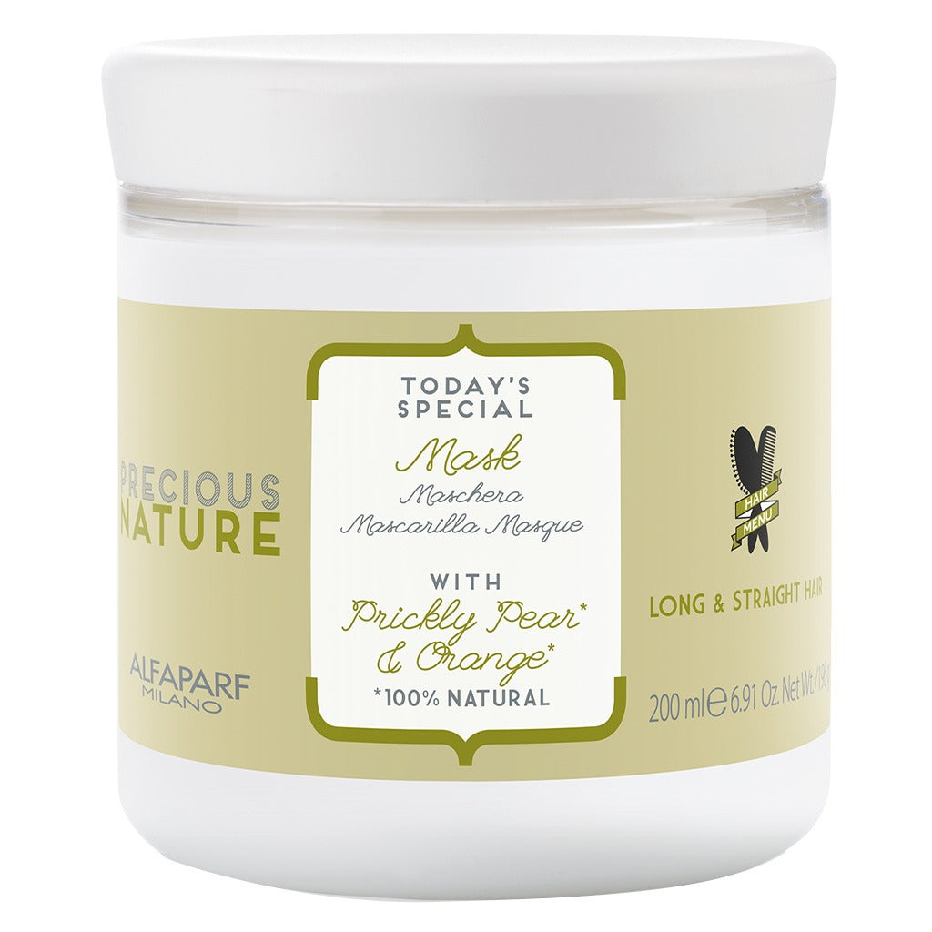 Alfaparf Precious Nature Long & Straight Hair Mask With Prickly Pear & Orange 200ml - Easy Pharmacy LLC