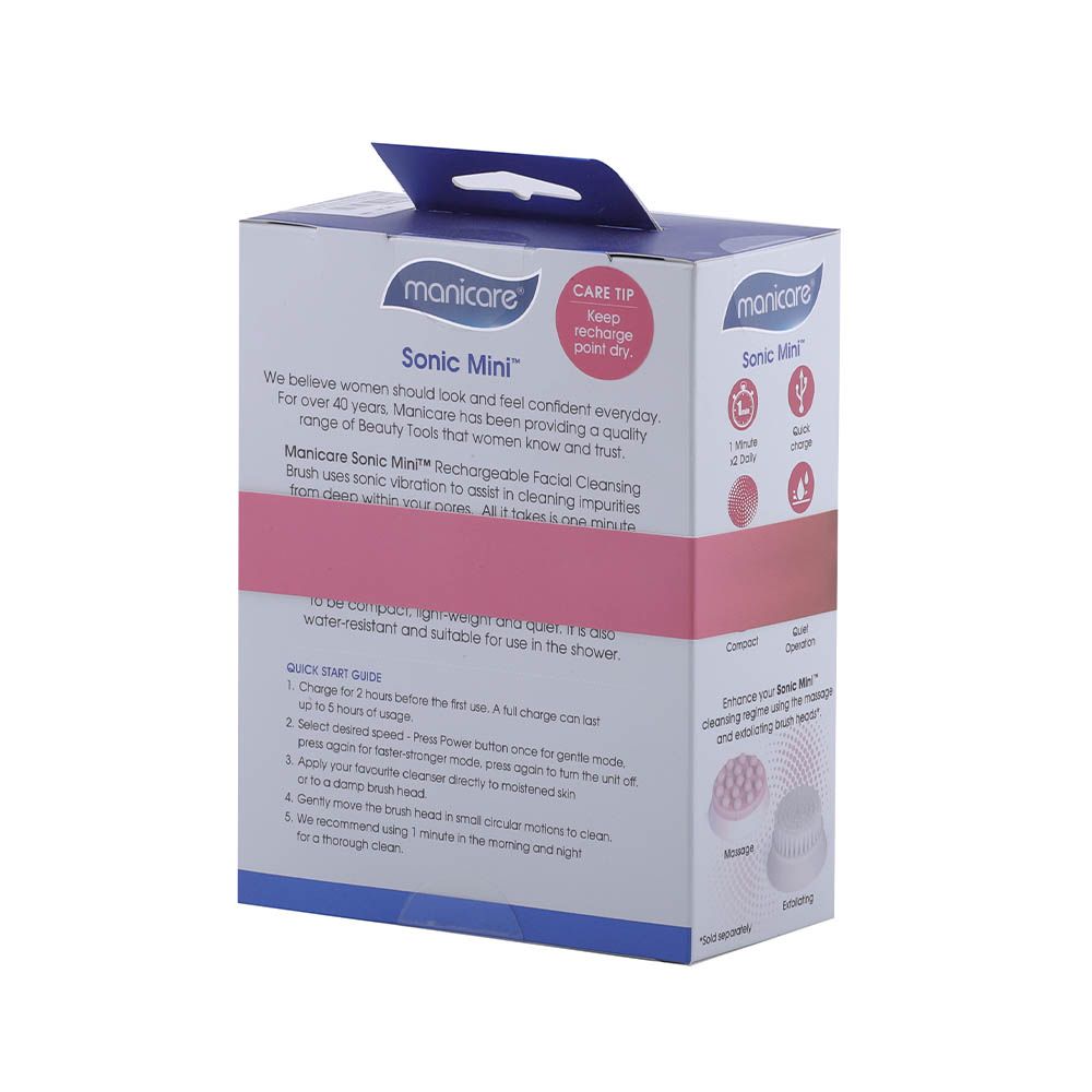 Manicare Sonic Mini Rechargeable Facial Cleansing Brush 23088 - Easy Pharmacy LLC
