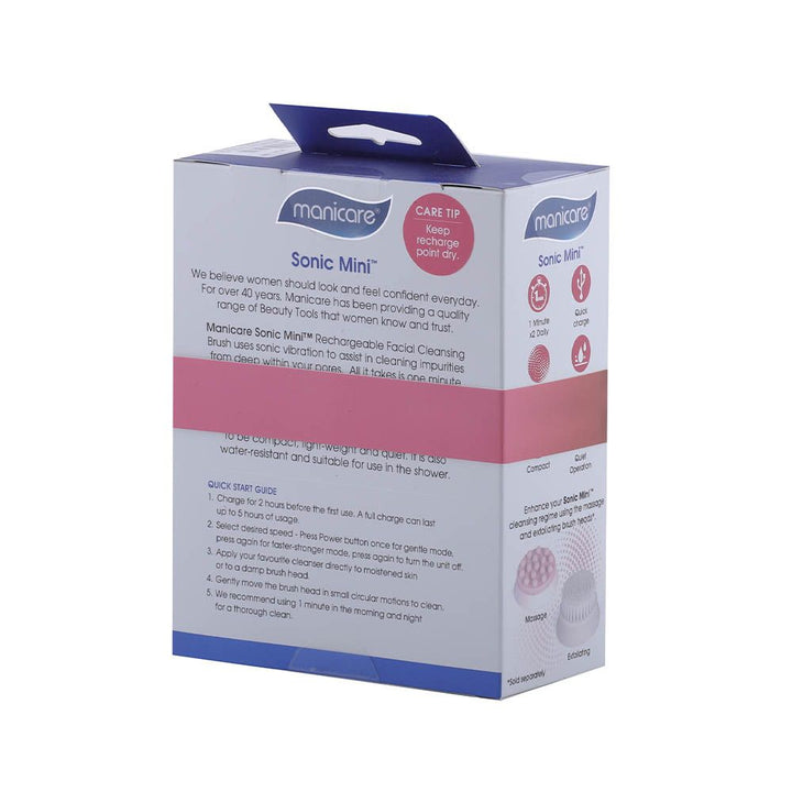 Manicare Sonic Mini Rechargeable Facial Cleansing Brush 23088 - Easy Pharmacy LLC
