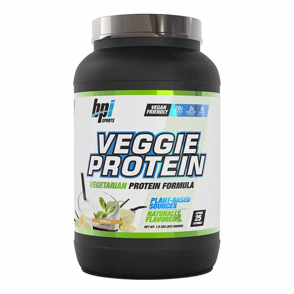 BPI Sports Veggie Vegetarian Protein Powder Vanilla 25 Servings - Easy Pharmacy LLC