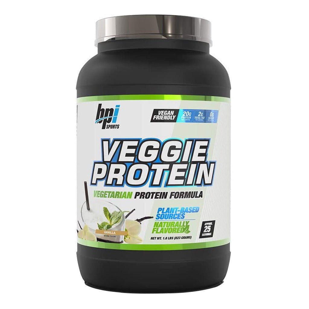 BPI Sports Veggie Vegetarian Protein Powder Vanilla 25 Servings - Easy Pharmacy LLC