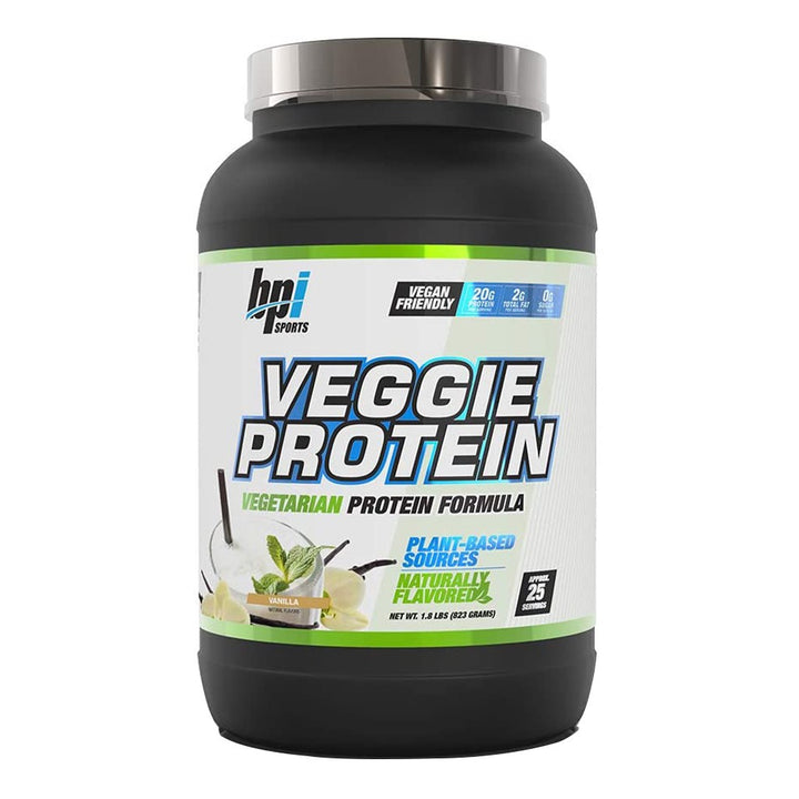 BPI Sports Veggie Vegetarian Protein Powder Vanilla 25 Servings - Easy Pharmacy LLC