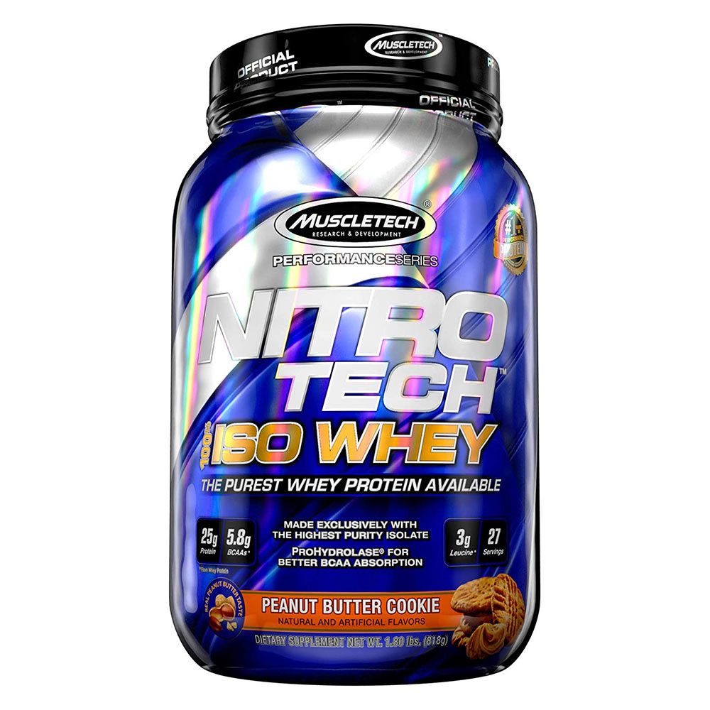 MuscleTech Nitro Tech Iso Whey Powder Peanut Butter Cookie 1.80 lbs. - Easy Pharmacy LLC