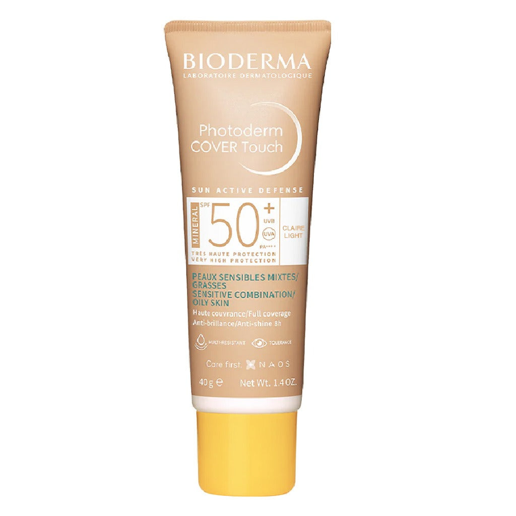 Bioderma Photoderm Cover Touch SPF50+ High Coverage Mineral Sunscreen Light Tinted 40 mL - Easy Pharmacy LLC