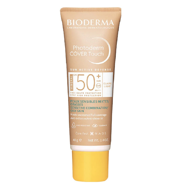 Bioderma Photoderm Cover Touch SPF50+ High Coverage Mineral Sunscreen Light Tinted 40 mL - Easy Pharmacy LLC
