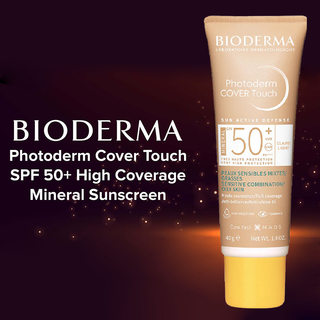Bioderma Photoderm Cover Touch SPF50+ High Coverage Mineral Sunscreen Light Tinted 40 mL - Easy Pharmacy LLC