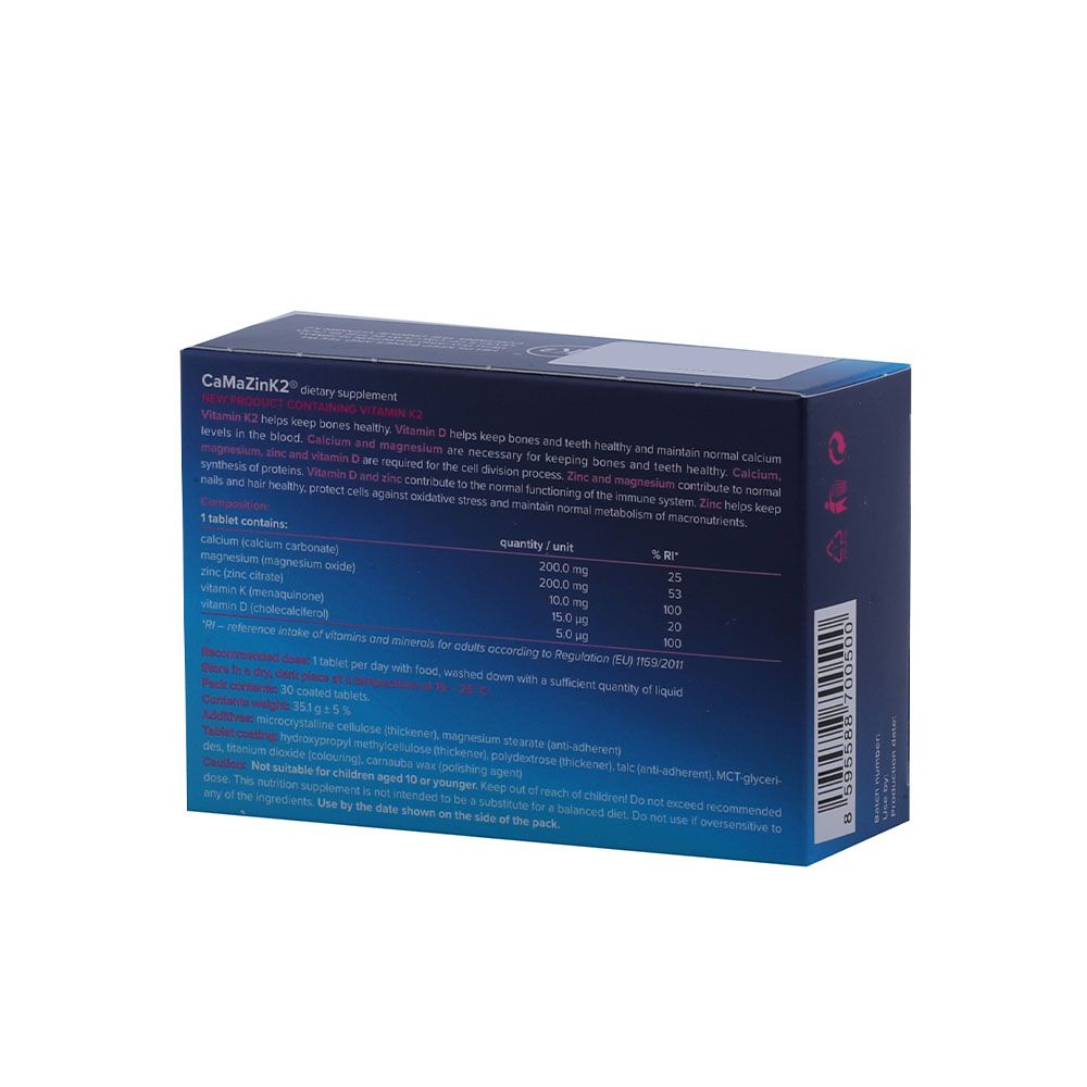 CaMaZinK2 Tablet 30's - Easy Pharmacy LLC