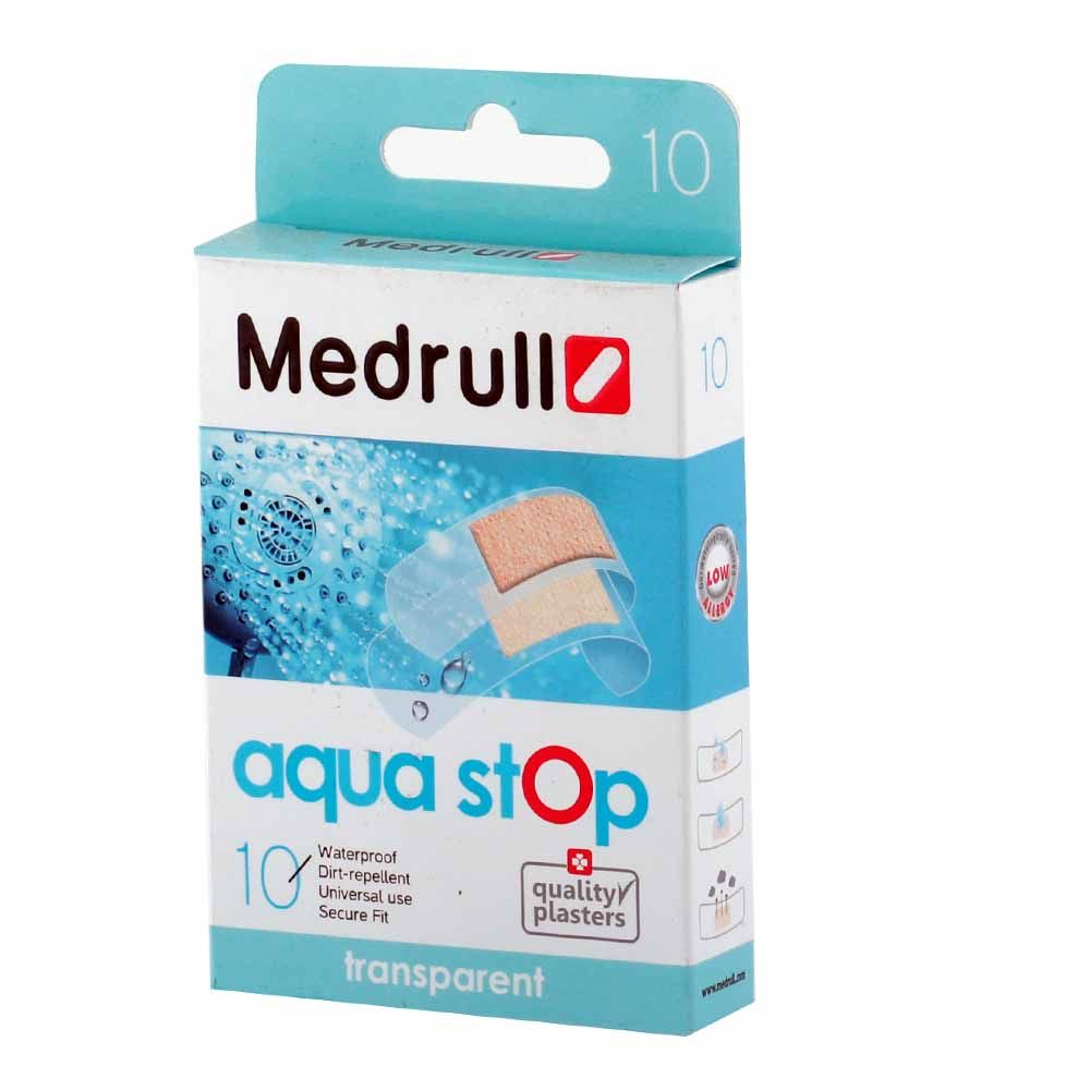 Medrull Aqua Stop Transparent Waterproof Plaster 10's - Easy Pharmacy LLC