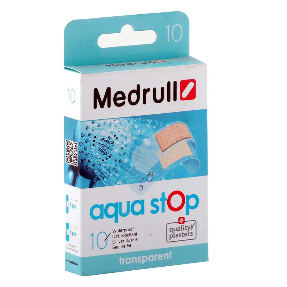 Medrull Aqua Stop Transparent Waterproof Plaster 10's - Easy Pharmacy LLC