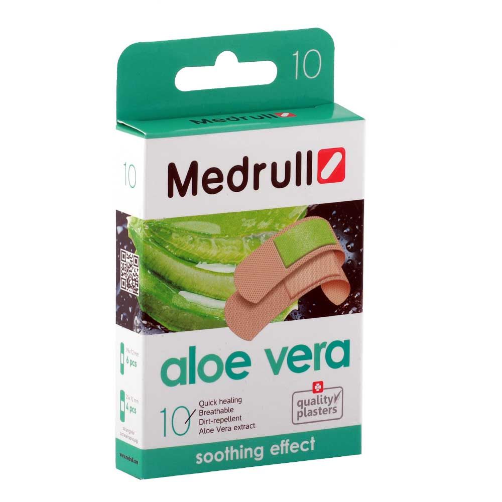 Medrull Aloevera Quick Healing Soothing Effect Plaster 10's - Easy Pharmacy LLC