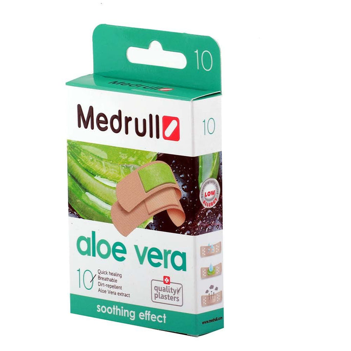 Medrull Aloevera Quick Healing Soothing Effect Plaster 10's - Easy Pharmacy LLC