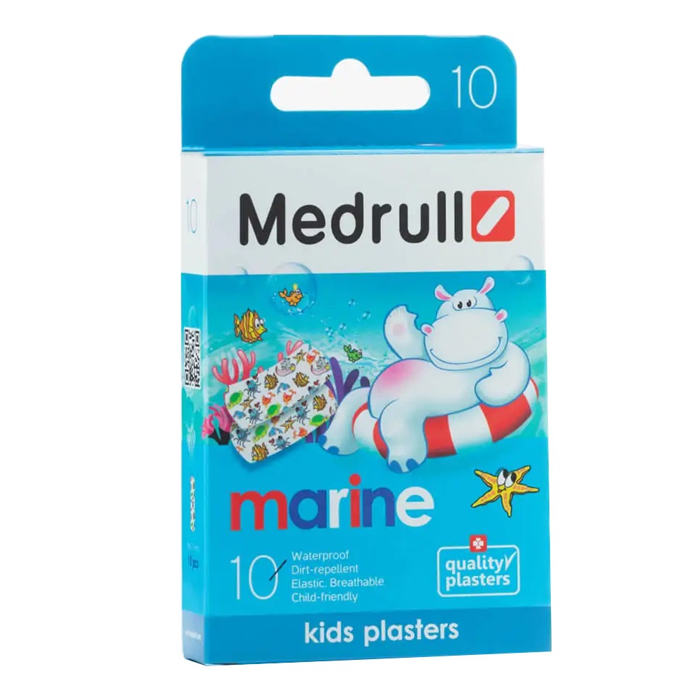 Medrull Kids Waterproof Plaster Marine 10's - Easy Pharmacy LLC