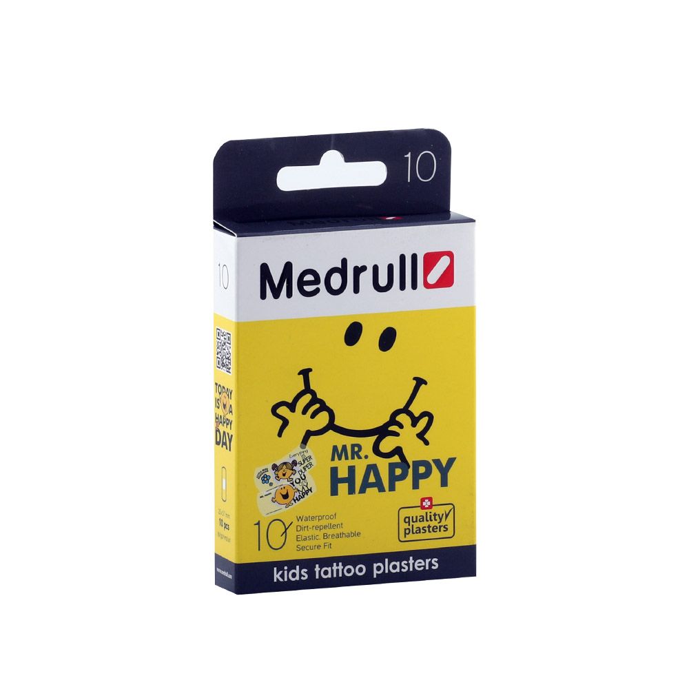 Medrull Kids Tattoo Plaster Mr. Happy 10's - Easy Pharmacy LLC