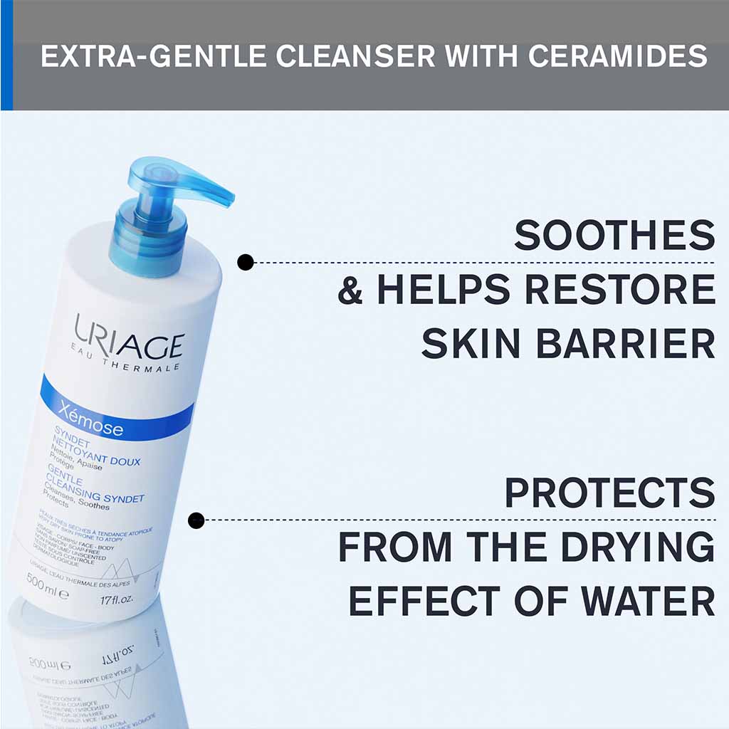 Uriage Xemose Soap-Free Gentle Cleansing Syndet For Very Dry & Atopic Skin 500ml - Easy Pharmacy LLC
