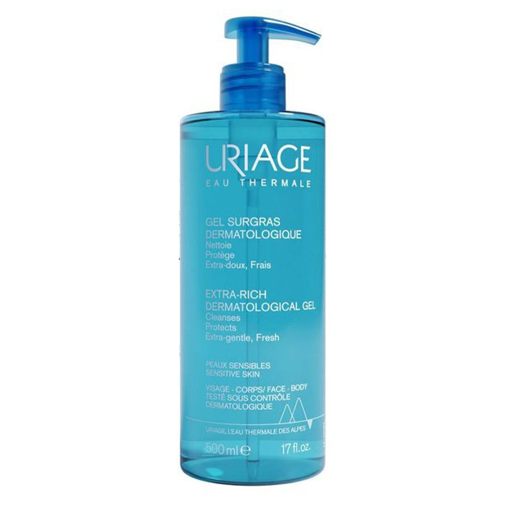 Uriage Extra-Rich Dermatological Cleansing Gel For Face & Body 500ml - Easy Pharmacy LLC