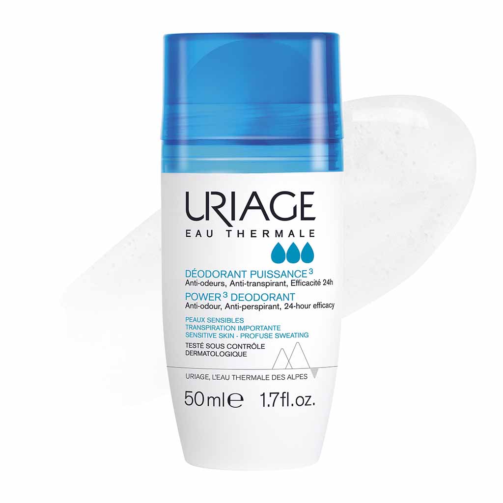 Uriage Power-3 Antiperspirant 24 Hours Fresh Deodorant Roll On 50ml - Easy Pharmacy LLC