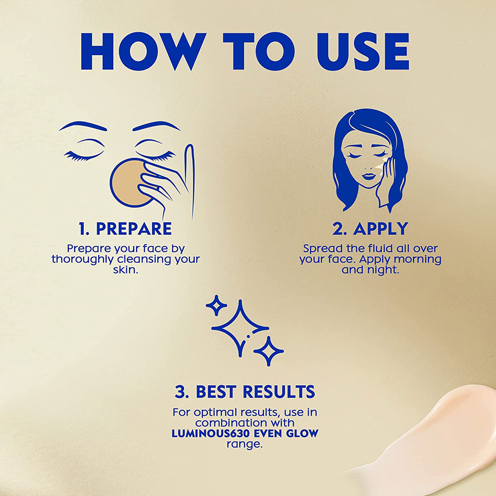 Nivea Luminous630 Even Glow SPF50 Day Fluid 40 mL - Easy Pharmacy LLC