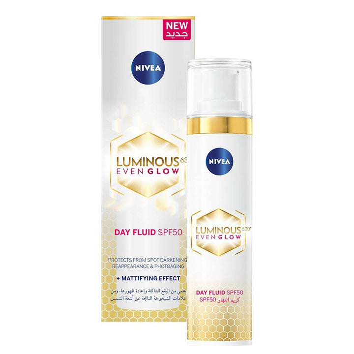 Nivea Luminous630 Even Glow SPF50 Day Fluid 40 mL - Easy Pharmacy LLC