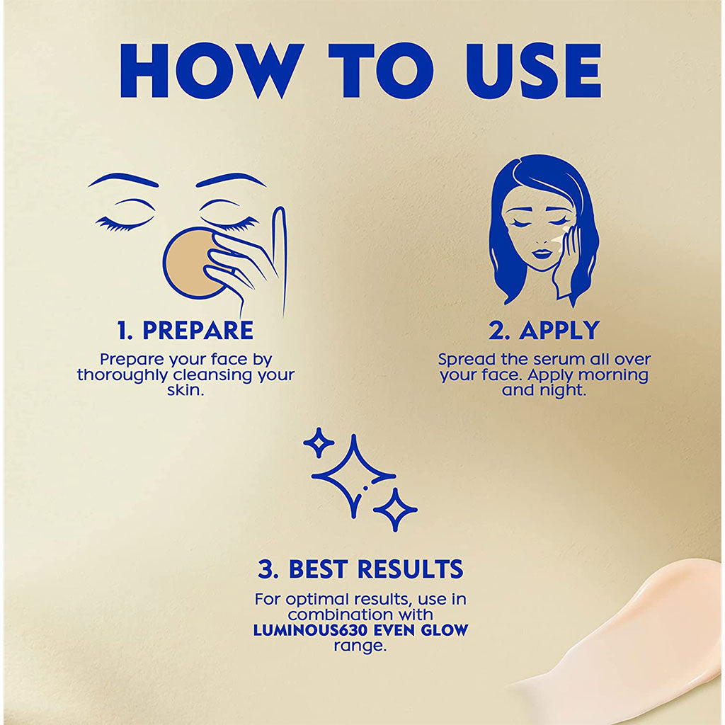 Nivea Luminous630 Even Glow Concentrated Serum 30 mL - Easy Pharmacy LLC