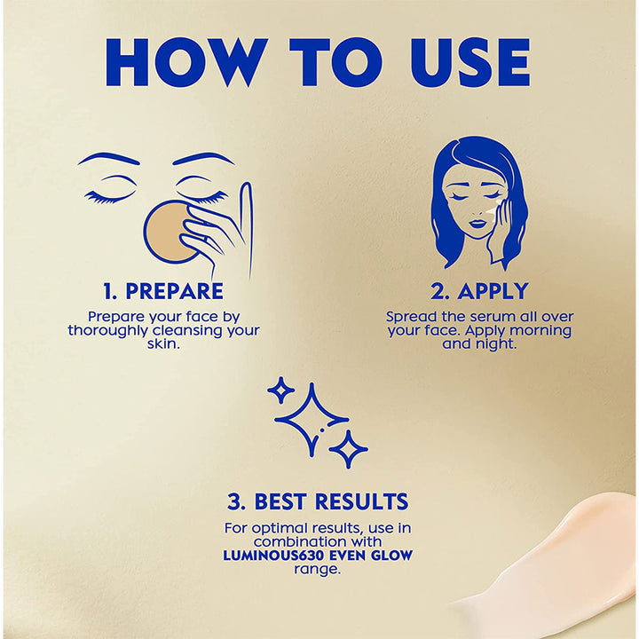 Nivea Luminous630 Even Glow Concentrated Serum 30 mL - Easy Pharmacy LLC
