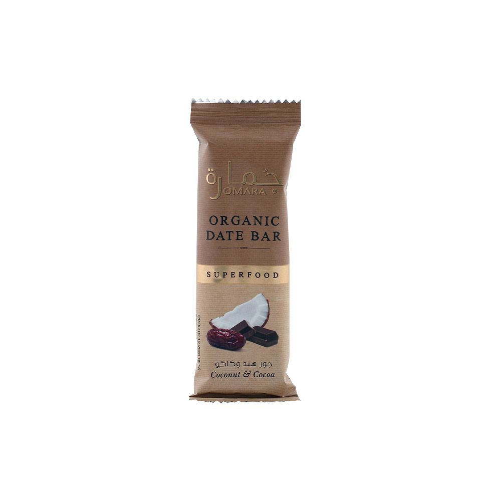 Jomara Organic Date Bar With Coconut And Cocoa 40 g 1's - Easy Pharmacy LLC