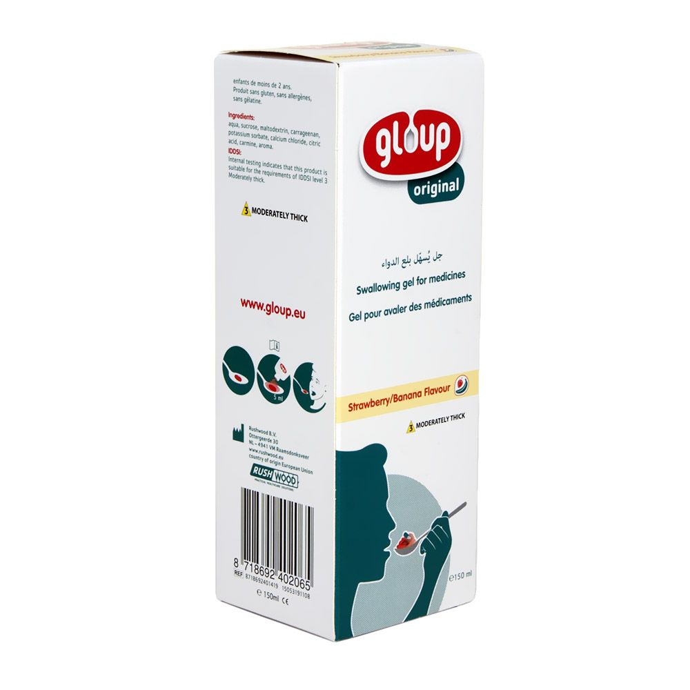 Gloup Original Swallowing Gel Strawberry Banana 150 mL - Easy Pharmacy LLC