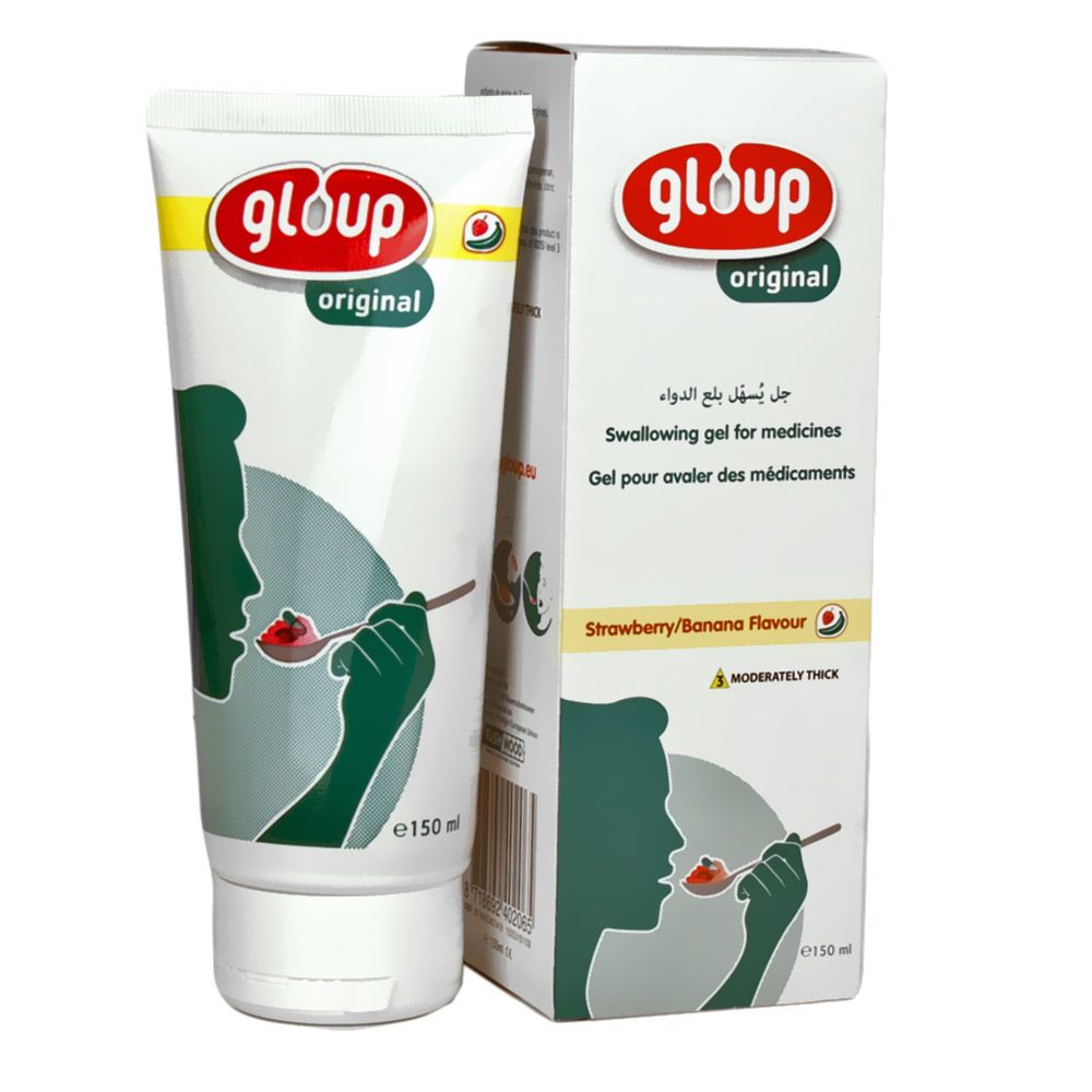 Gloup Original Swallowing Gel Strawberry Banana 150 mL - Easy Pharmacy LLC