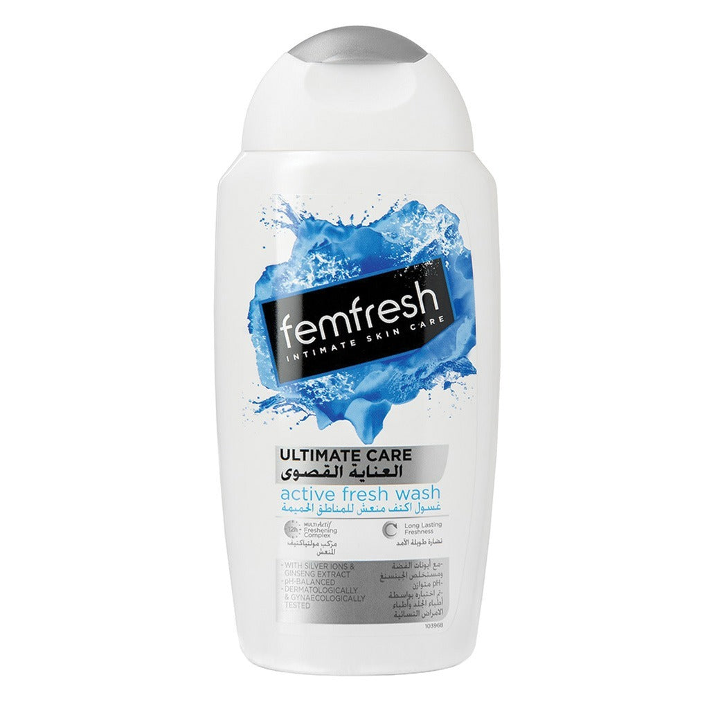 Femfresh Ultimate Care Active Fresh Intimate Wash 250 mL - Easy Pharmacy LLC