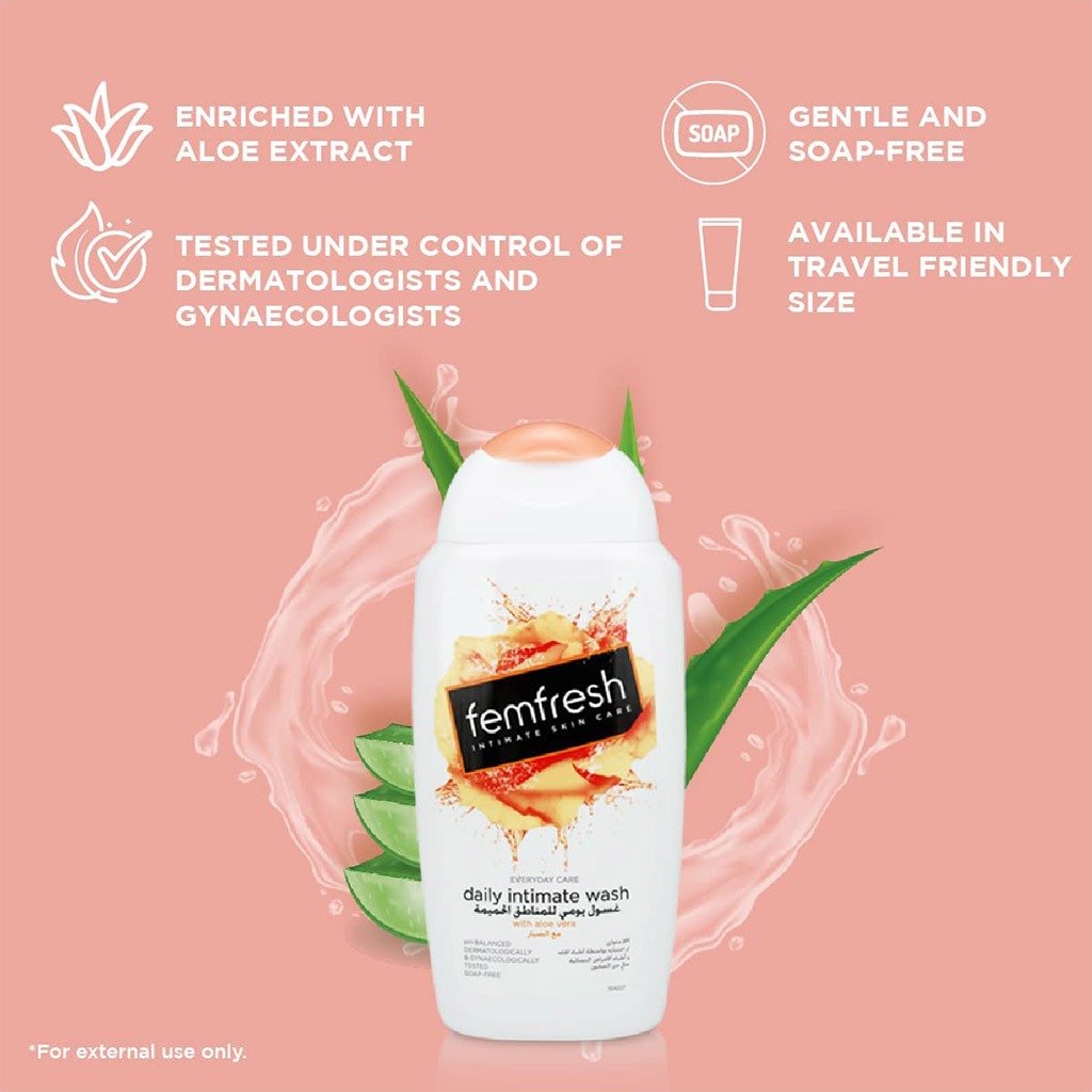 Femfresh Everyday Care Daily Intimate Skin Care Wash With Aloe Vera 250 mL - Easy Pharmacy LLC