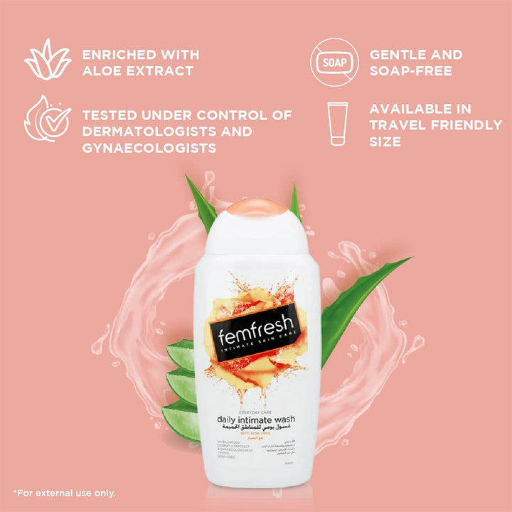 Femfresh Everyday Care Daily Intimate Skin Care Wash With Aloe Vera 250 mL - Easy Pharmacy LLC