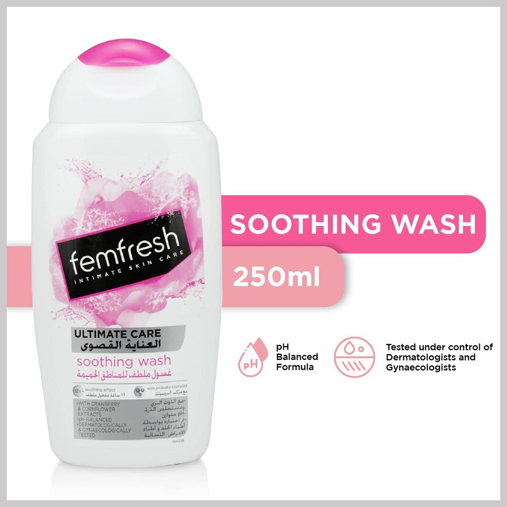 Femfresh Ultimate Care Soothing Intimate Skin Care Wash 250 mL - Easy Pharmacy LLC