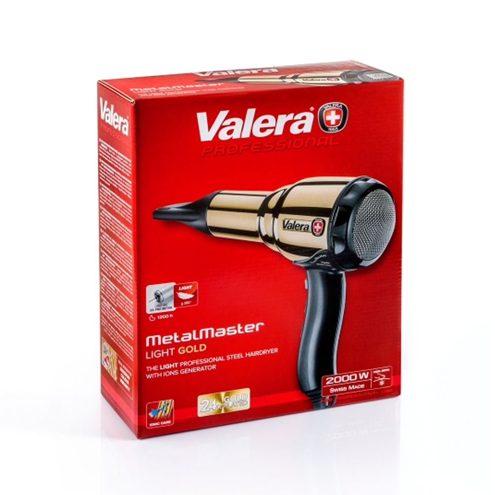 Valera Metal Master Light 2000W Gold Hair Dryer 584.01 - Easy Pharmacy LLC