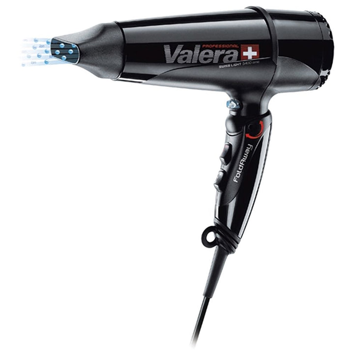 Valera Swiss Light FoldAway 5400 2000W Ionic Hair Dryer Black 560.5 - Easy Pharmacy LLC