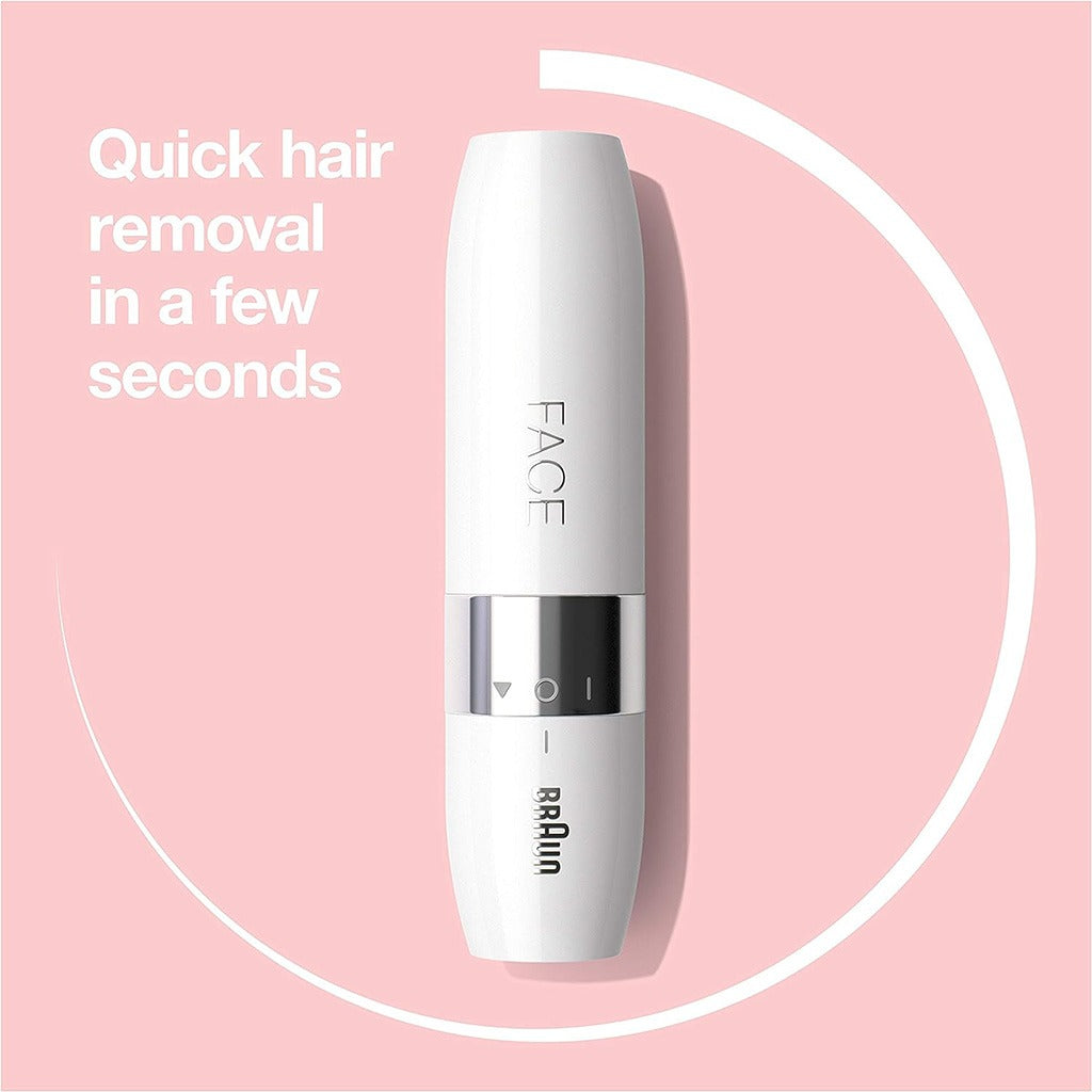 Braun Hello Face Goodbye Hair Mini Hair Remover White FS1000 - Easy Pharmacy LLC