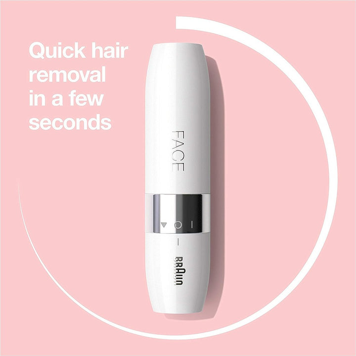 Braun Hello Face Goodbye Hair Mini Hair Remover White FS1000 - Easy Pharmacy LLC