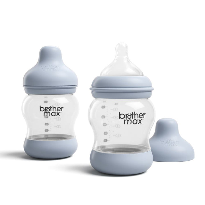 Brother Max PP Anti-Colic Feeding Bottle 0-3 Months Blue 160 mL 2's BM1072B - Easy Pharmacy LLC