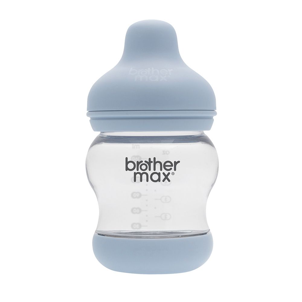 Brother Max PP Anti-Colic Feeding Bottle 0-3 Months Blue 160 mL 1's BM107B - Easy Pharmacy LLC